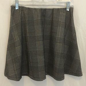 gingham mini skirt